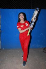at TV shoot for new season of Cricket league in Mumbai on 13th Oct 2014